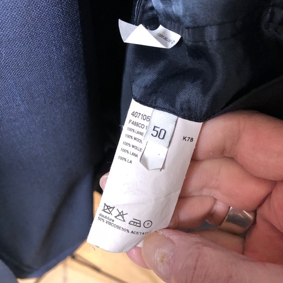 KENZO Men's Slim Fit Suit, Med Blue Size Euro 50 (US size 40) - Picture 7 of 13